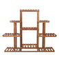 9-Tier Wooden Plant Stand for Indoor & Outdoor Use
